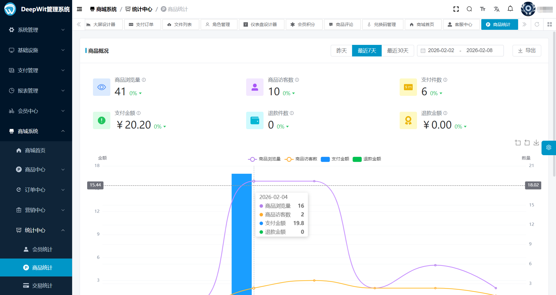 软件定制化开发 - 管理后台示例 3